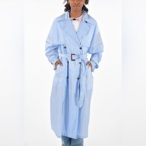 Light Blue Nylon Prada Raincoat